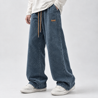 Yelverton Wide-Leg Jeans - Dark Blue