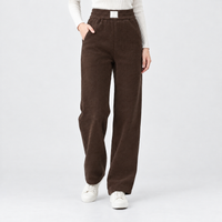 Brockenhurst Straight Leg Pants - Dark Brown R Without F