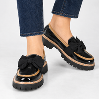 Bagby Bow Loafers - Black