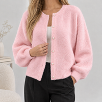 Beckering Pearl Cardigan - Pink