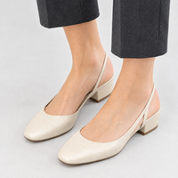 Threlkeld Slingback Heels - Cream