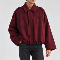Dorian Suede Jacket - Wine Red