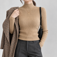 Bailrigg Mock Neck Sweater - Khaki