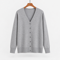 Balquhidder V Neck Cardigan - Gray