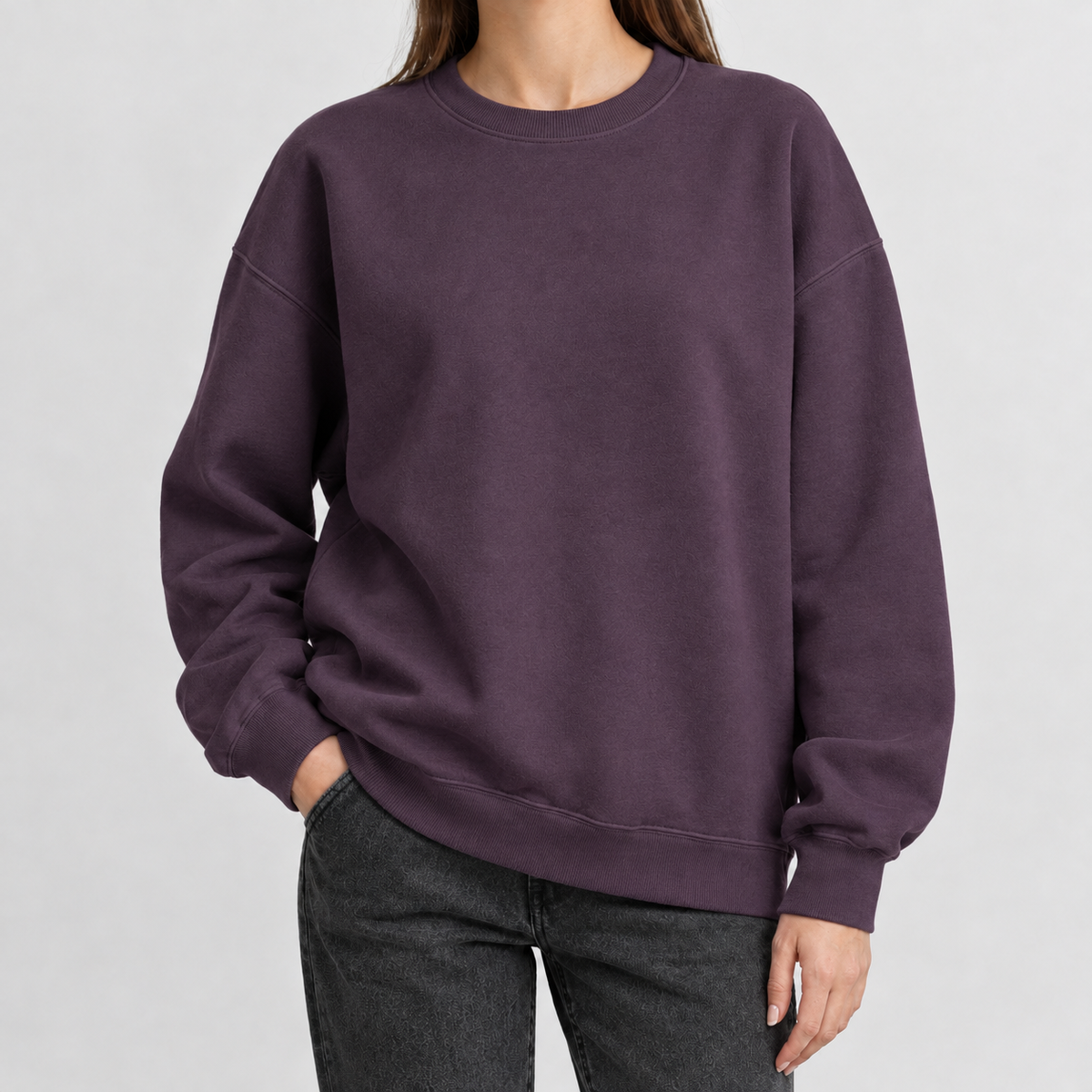Ashburton Relaxed Sweatshirt - Plum Purple