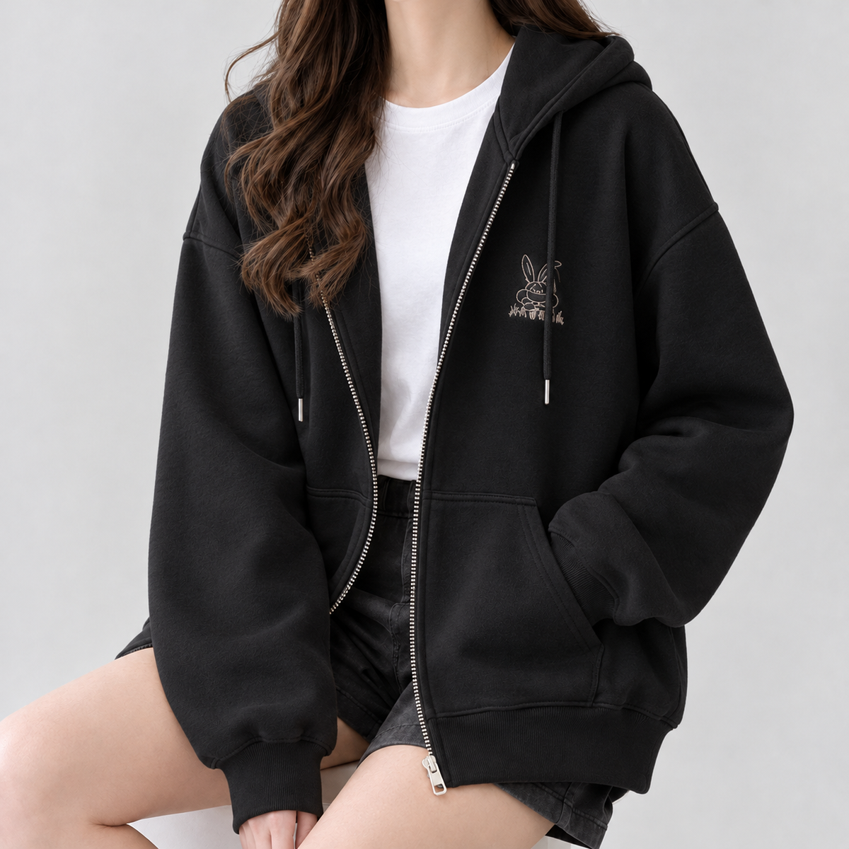 Simonsbath Relaxed Hoodie - Black
