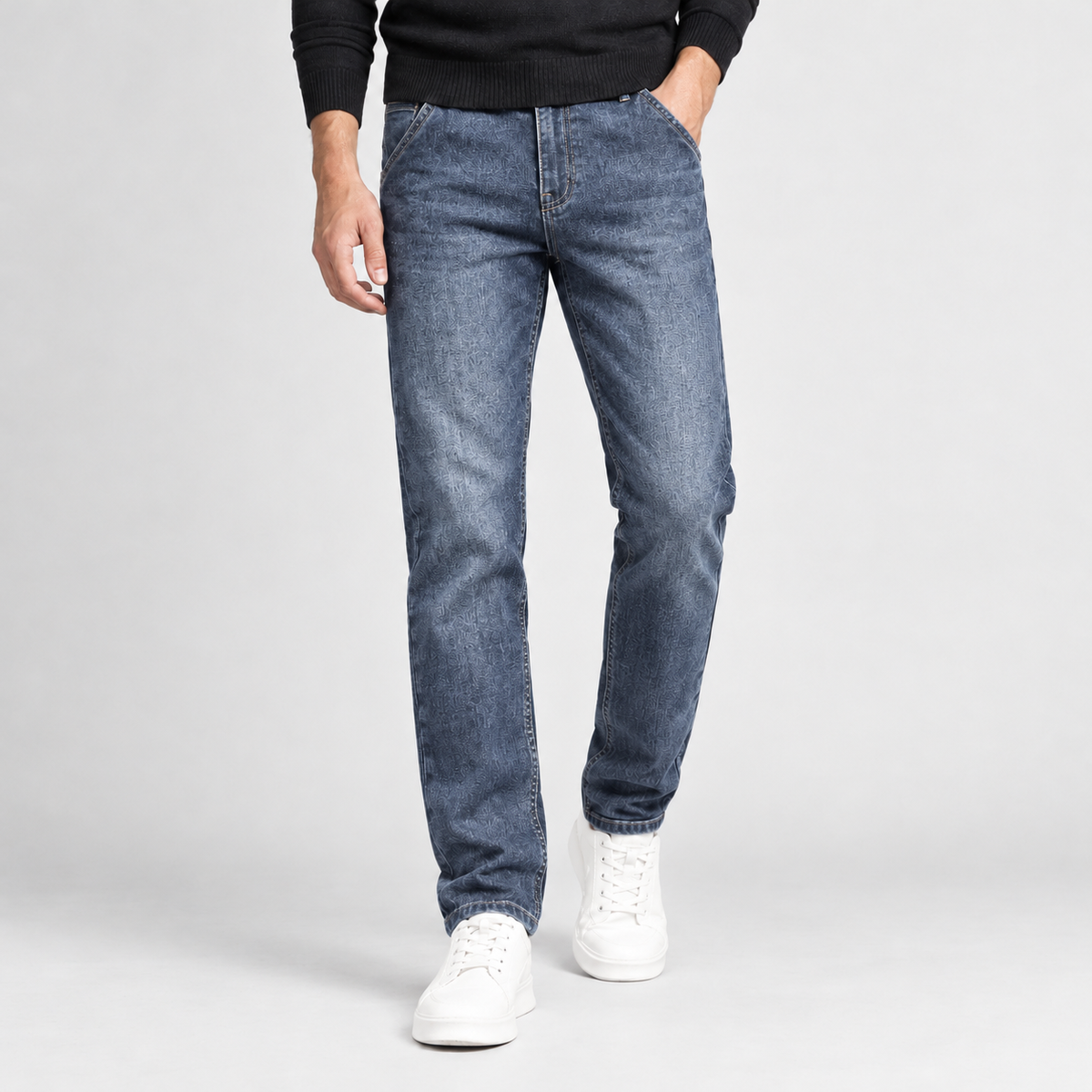 Branxholme Straight Leg Jeans - Blue Gray Xk