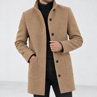 Defford Stand Collar Jacket - Camel