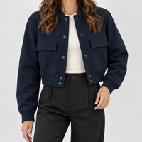 Coverack Utility Jacket - Navy Blue