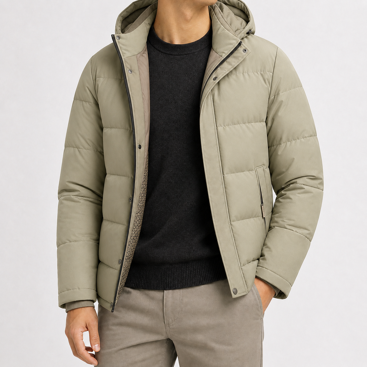 Romano Padded Jacket - Khaki
