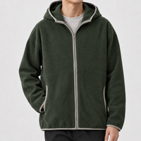 Eddleston Hooded Sweater - Army Green