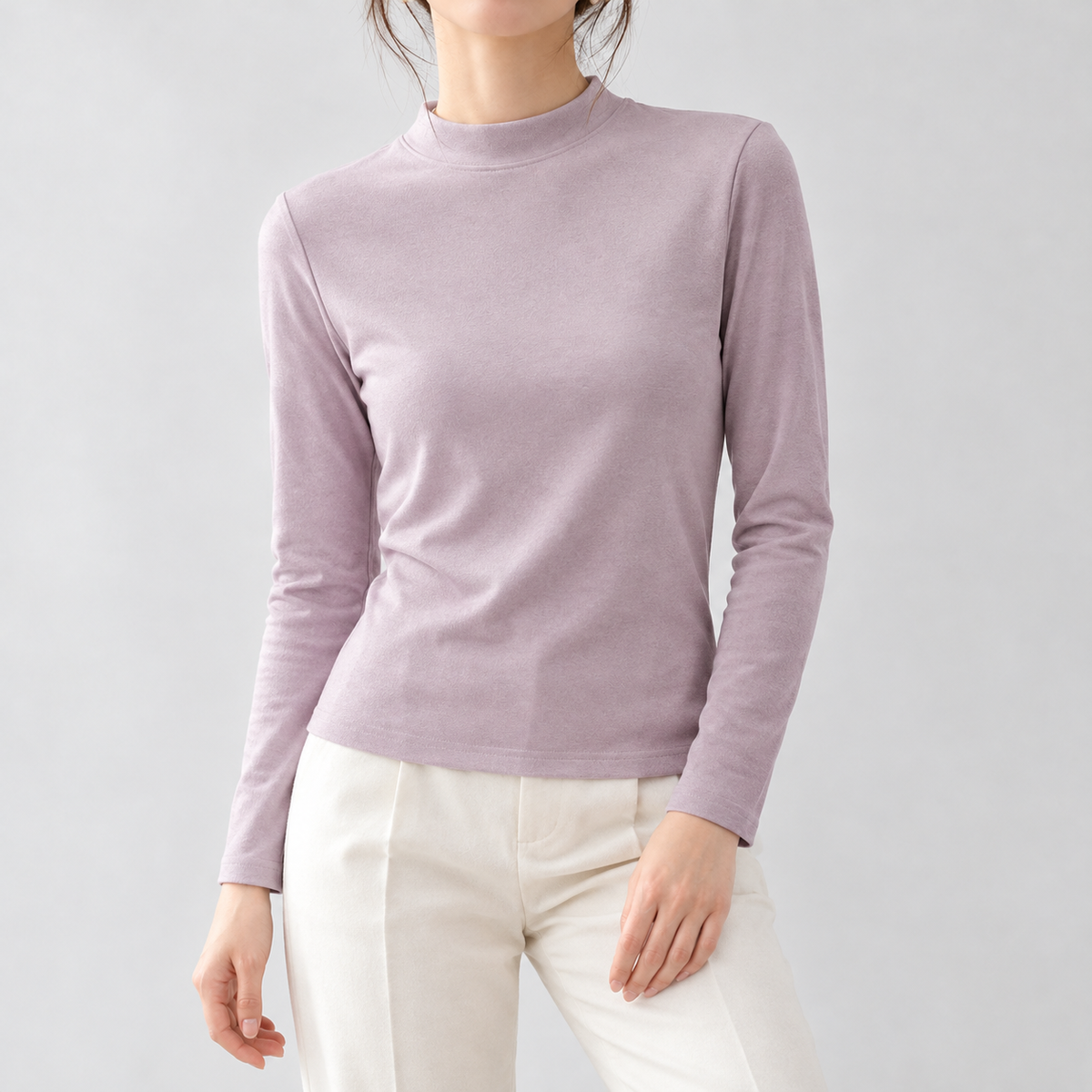 Tyneham Cashmere Top - Taro Purple