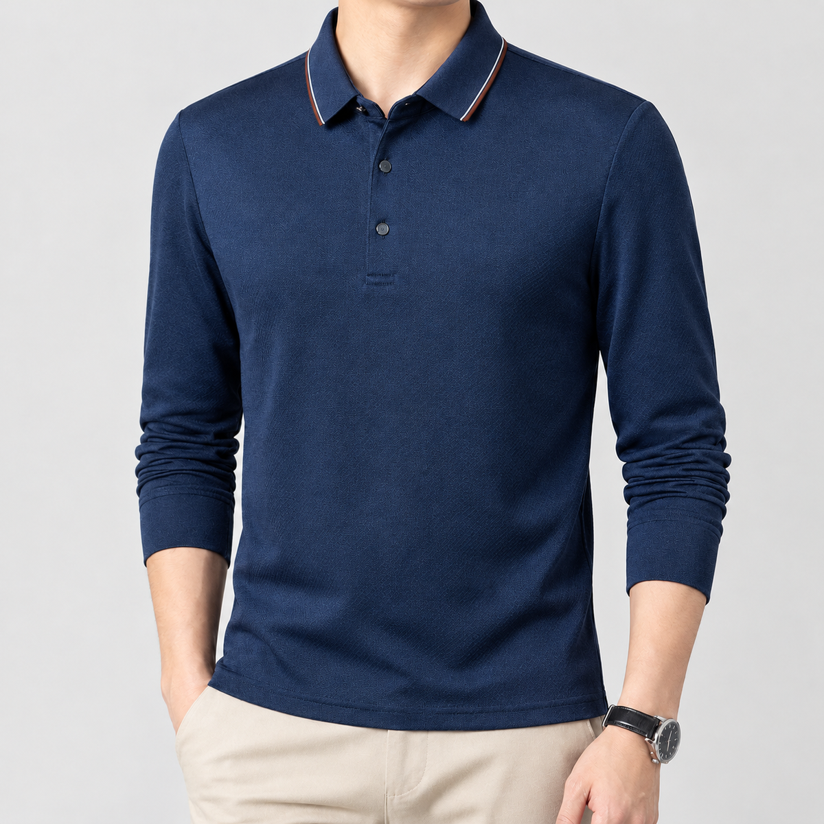 Brimscombe Tipped Polo - Ha Qing