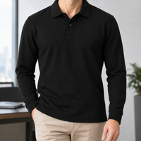 Hudson Cotton Polo - Black