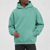 Farndale Oversized Fleece Hoodie - Medium Green