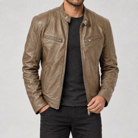 Magnus Moto Jacket - Khaki