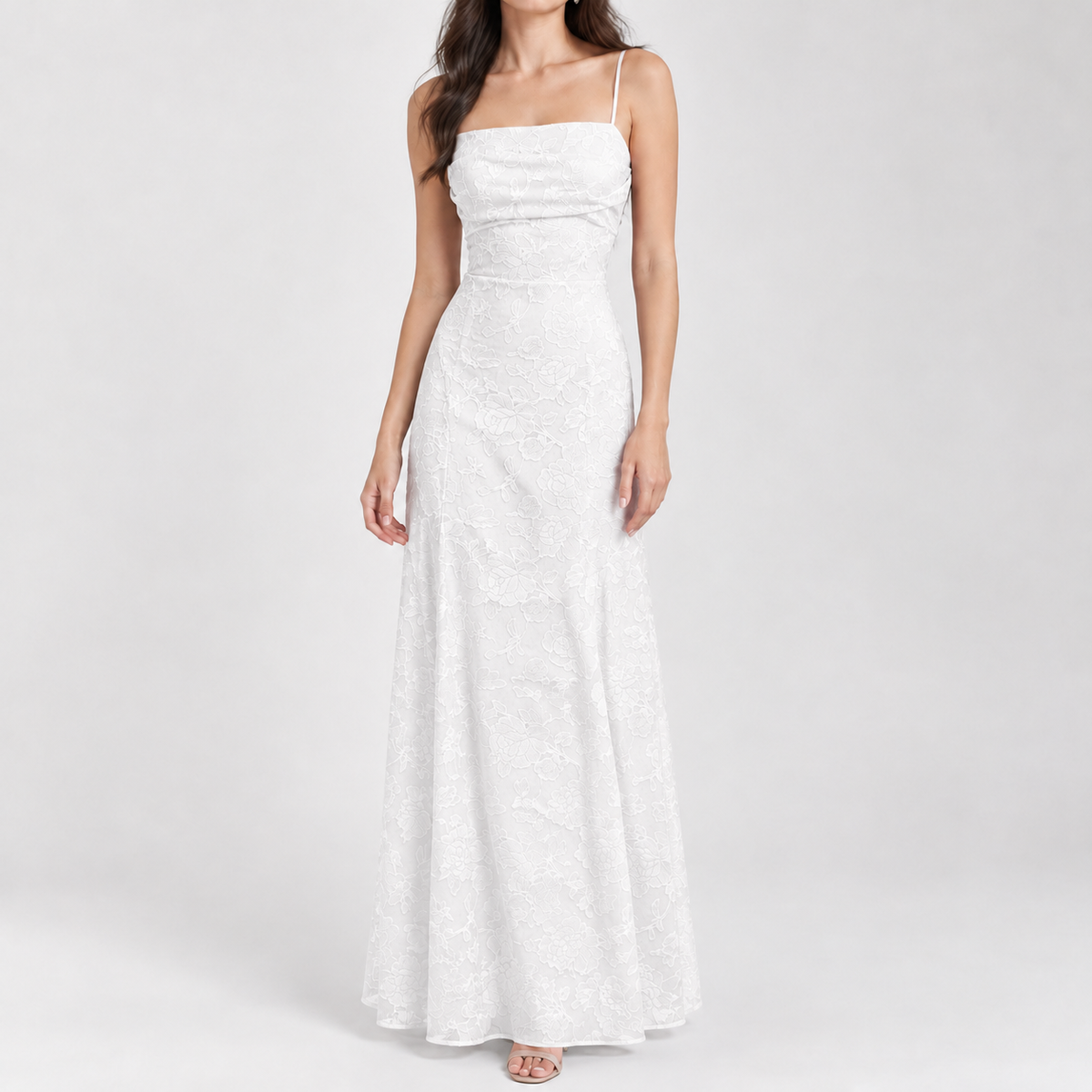 Ashkirk Lace Maxi Dress - White