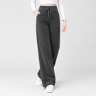 Gray Pocket Corduroy Wide Legs
