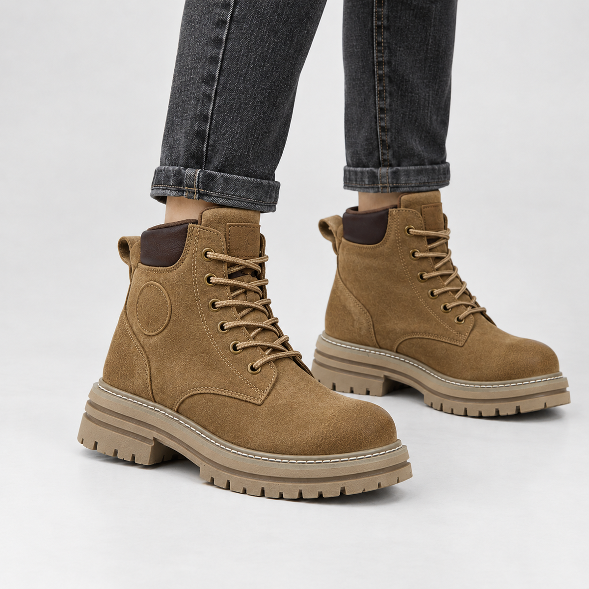 Cofton Lug Sole Ankle Boots - Flat Sole