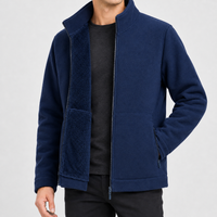 Ainstable Stand Collar Jacket - Dark Blue