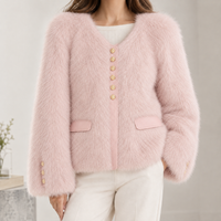 Barbon Plush Jacket - Pink