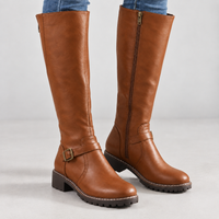 Thirlmere Buckle Boots - Light Brown
