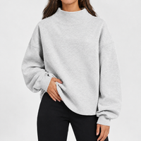 Swinhope Mock Neck Sweater - Light Gray