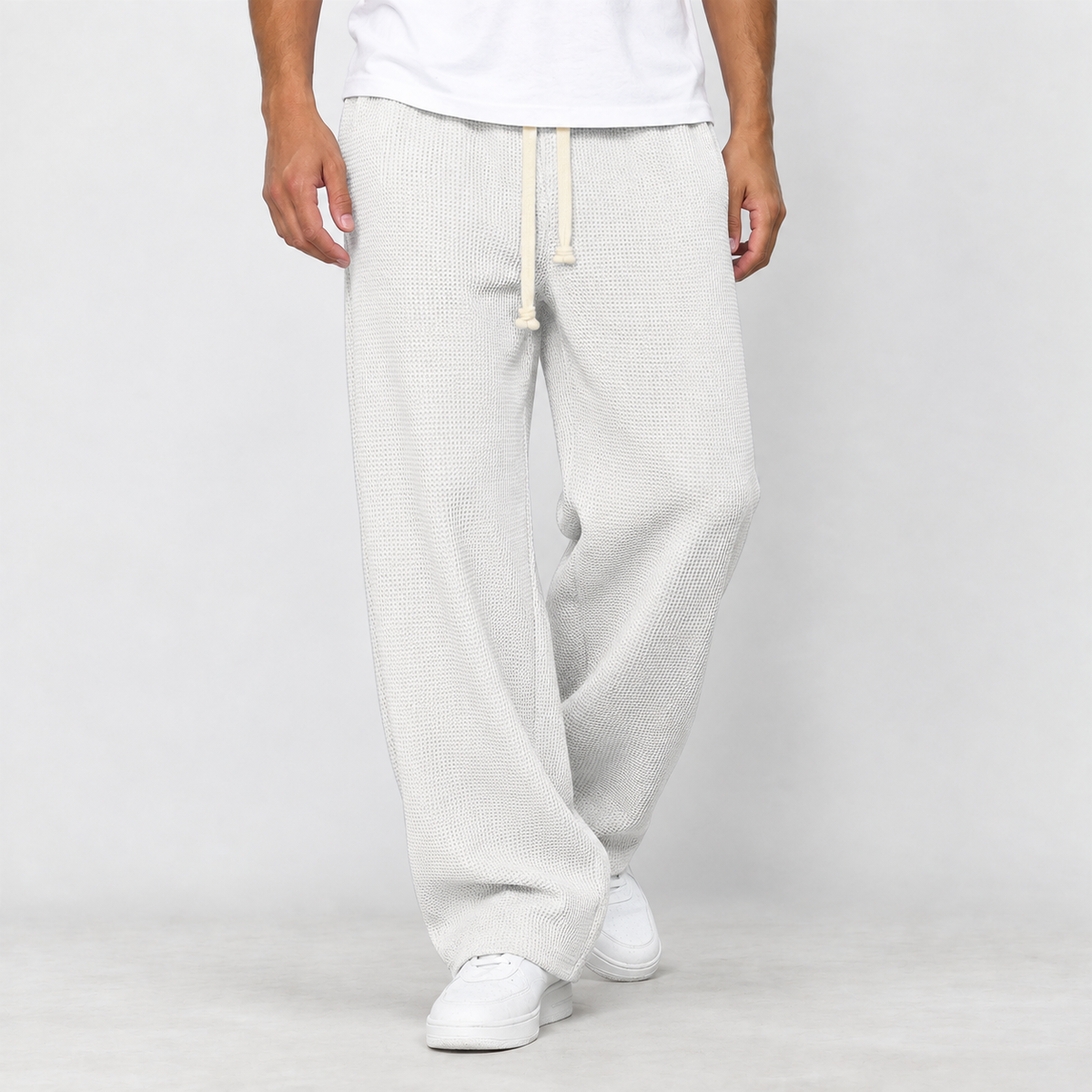 Bowscale Wide Leg Pants - White