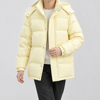 Wetton Hooded Puffer Jacket - Yellow