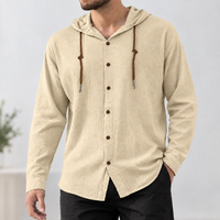 Caleb Hooded Shirt - Khaki