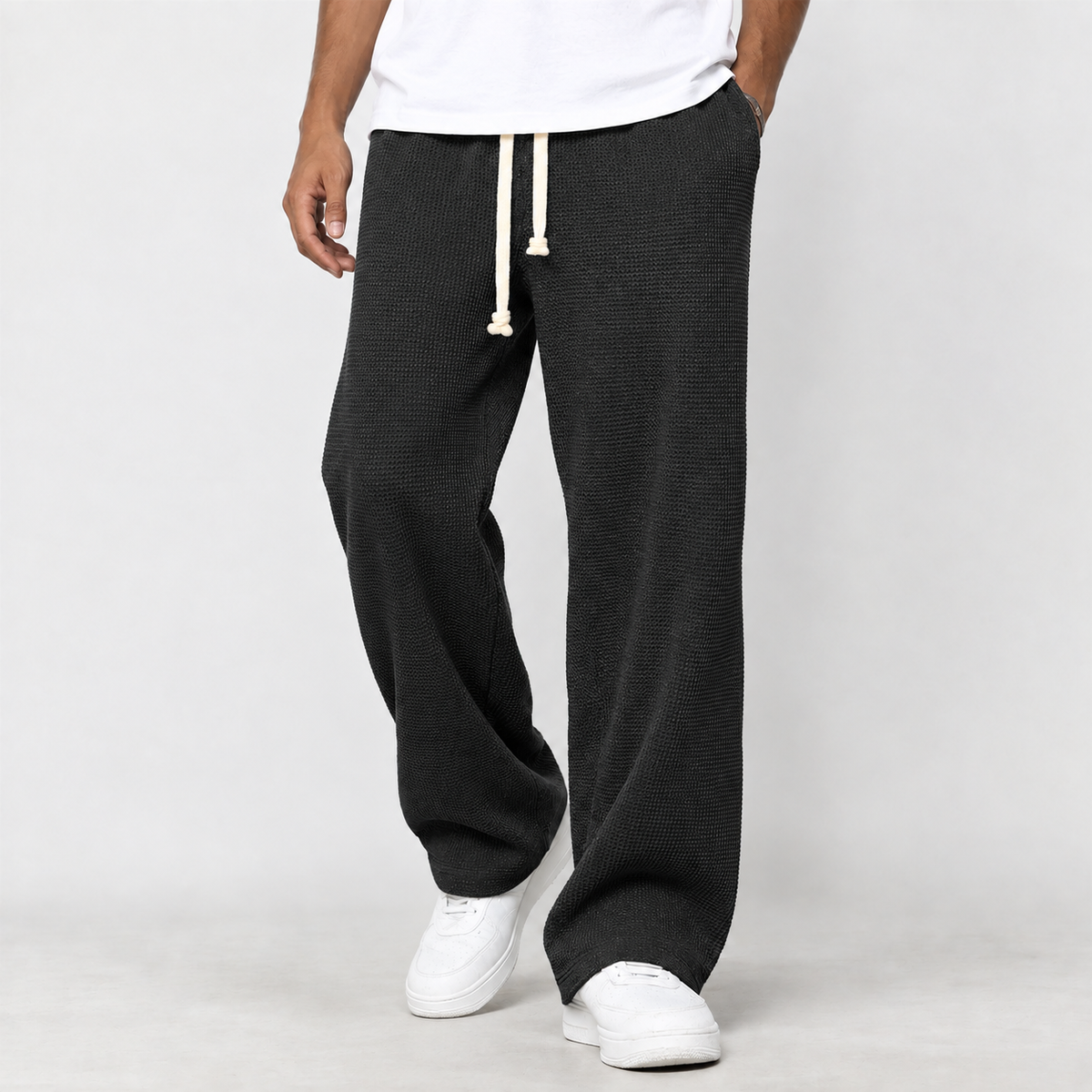 Bowscale Wide Leg Pants - Black