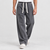 Dalderby Straight Leg Pants - Black-gray
