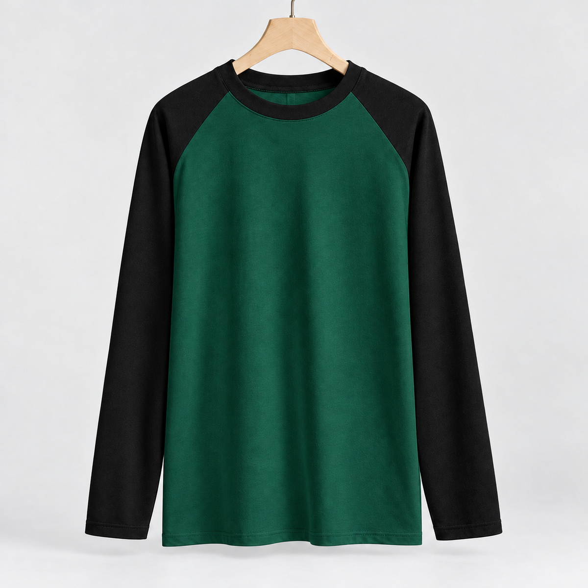 Boosbeck Raglan Sleeve Top - Spliced ​​german Green