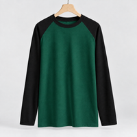 Boosbeck Raglan Sleeve Top - Spliced ​​german Green