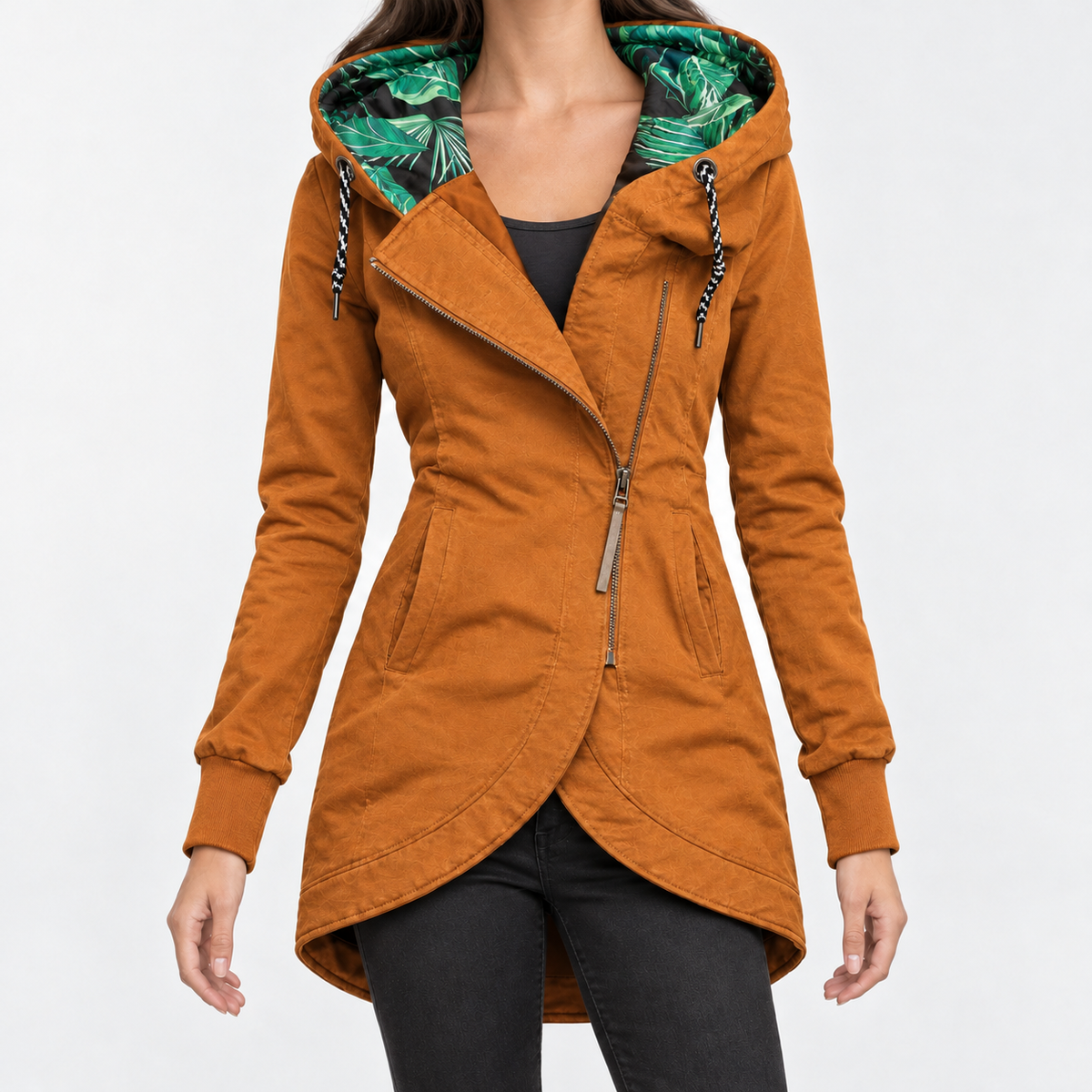 Ireby Hooded Jacket - Ginger Yellow