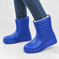 Mealsgate Quilted Snow Boots - Boots-blue