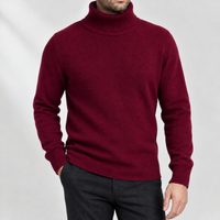 Boleside Turtleneck Sweater - Wine Red