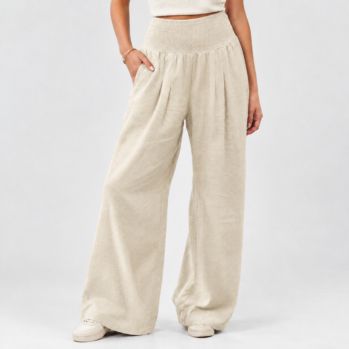 Milldale Wide Leg Pants - Off White