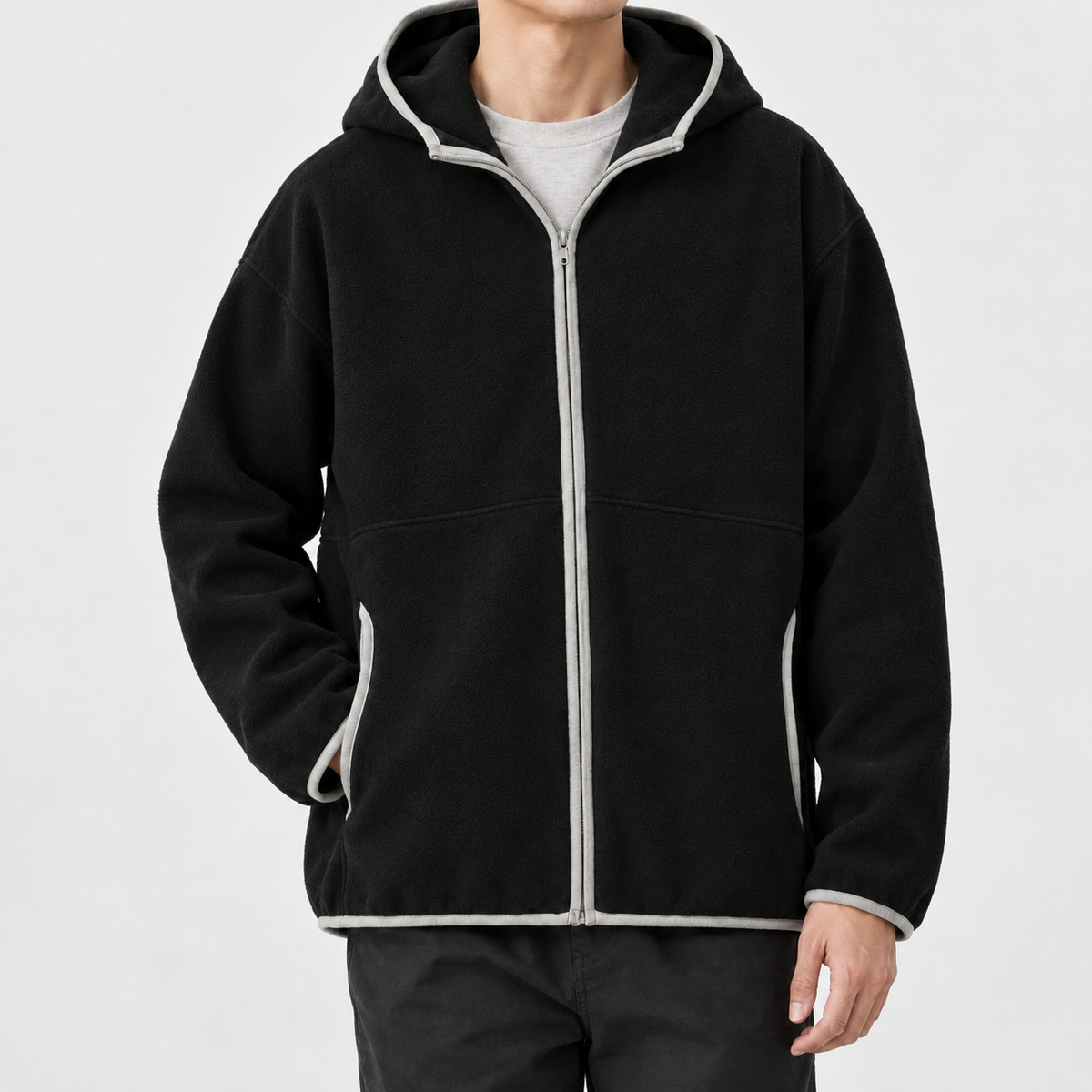 Eddleston Hooded Sweater - Black
