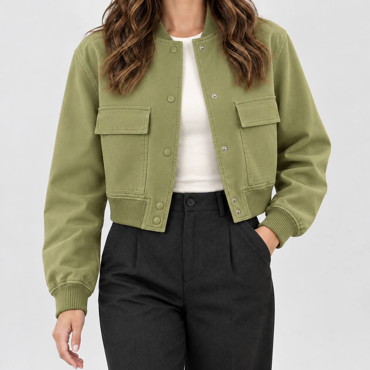 Coverack Utility Jacket - Olive Green