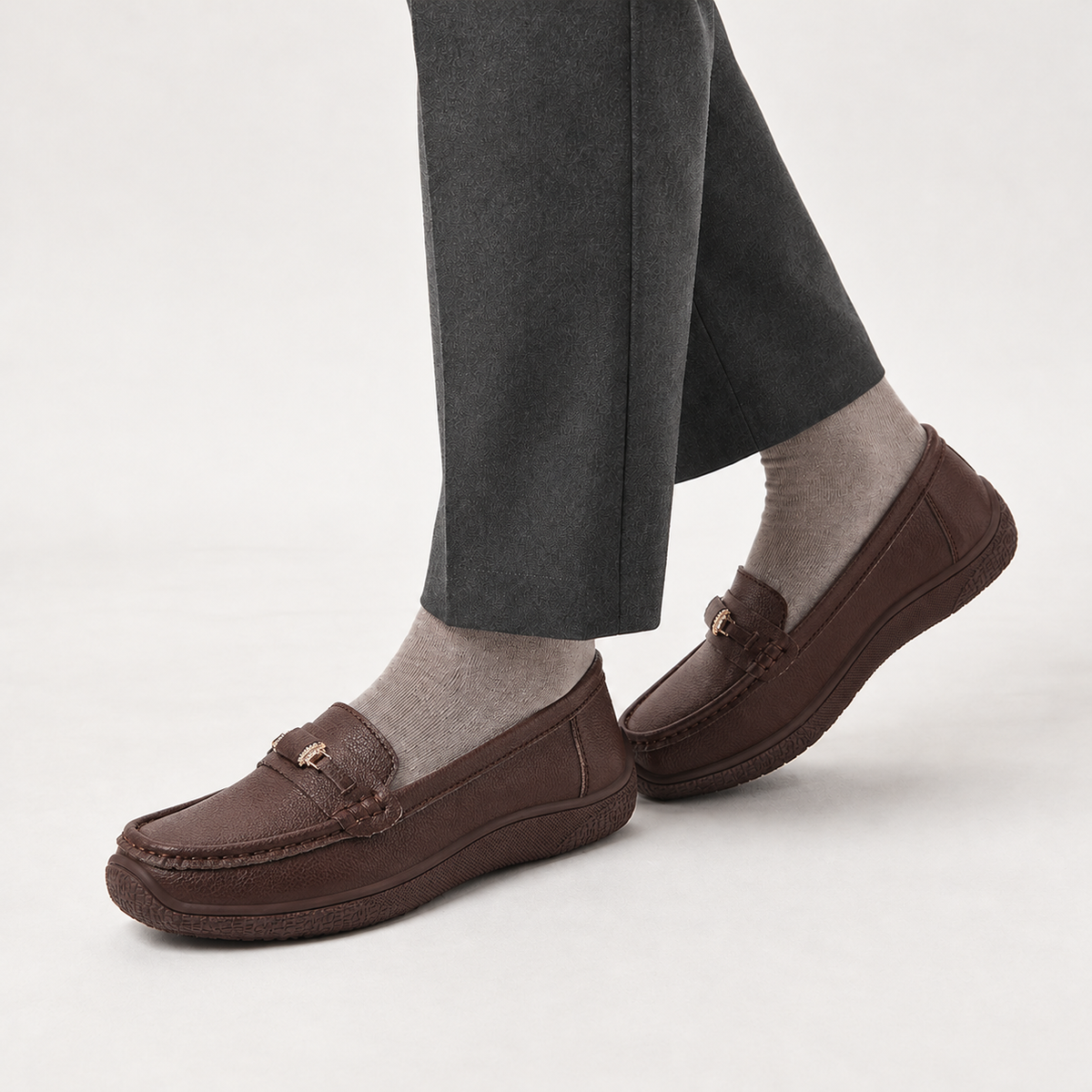 Catbells Buckle Loafers - Brown