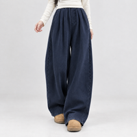 Snape Wide Leg Pants - Dark Blue