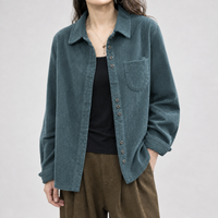 Staverton Corduroy Overshirt - Blue