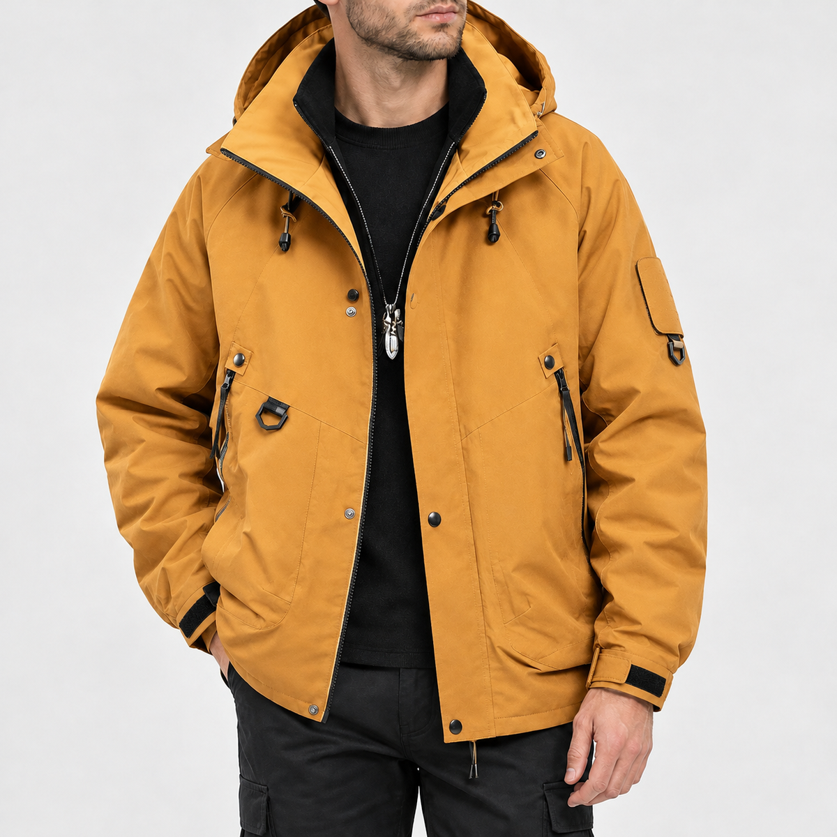 Arniston Hooded Jacket - Golden Sand Orange