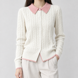 White Pink Collar