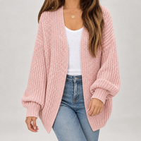Arncliffe Chunky Cardigan - Pink