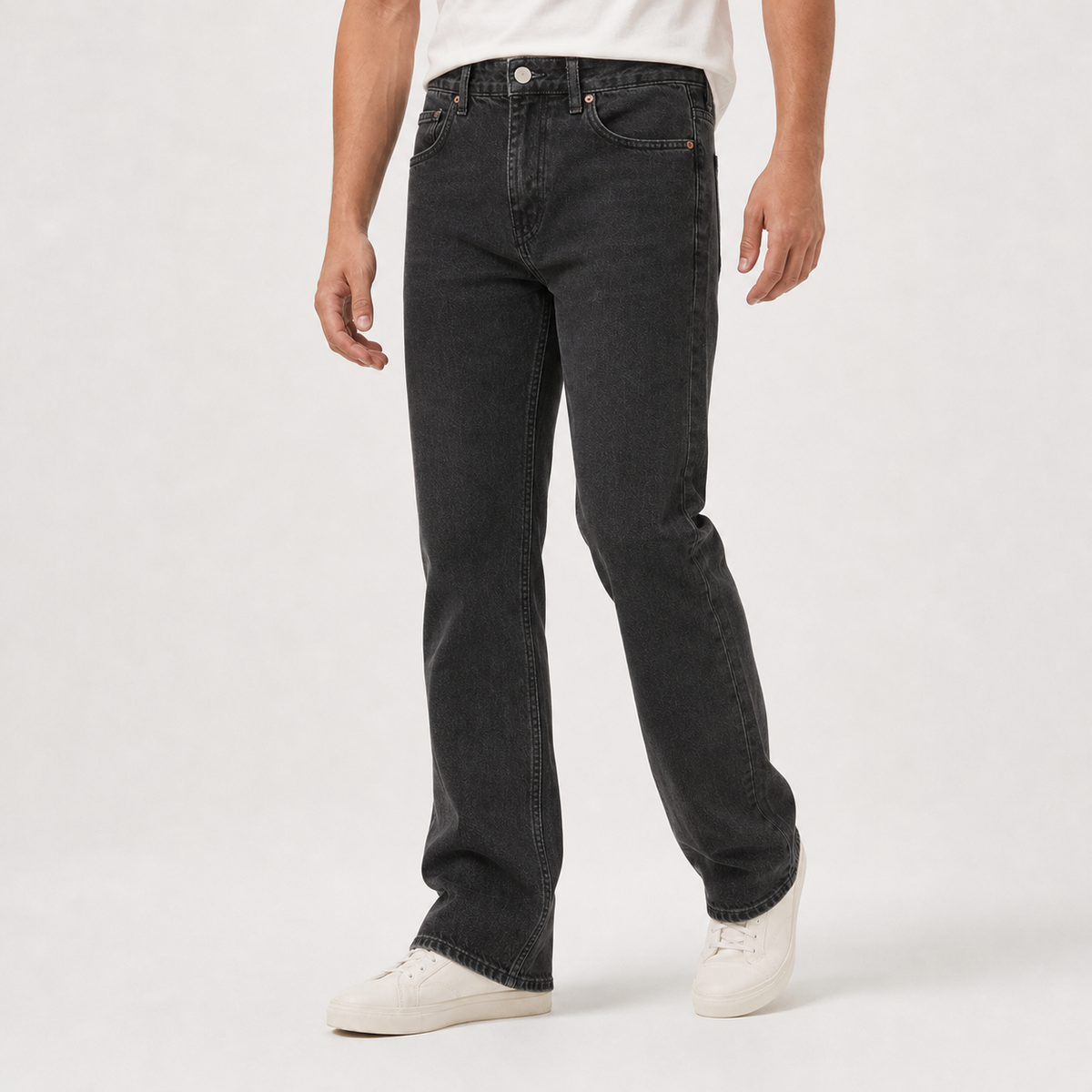 Auchendinny Flared Jeans - Black Gray