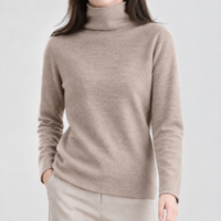 Farleton Cashmere Turtleneck Sweater - Elegant Camel