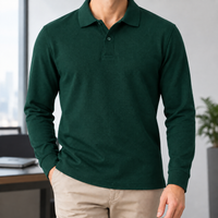 Hudson Cotton Polo - Dark Green