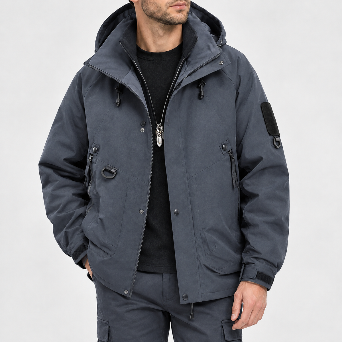 Arniston Hooded Jacket - Moon Shadow Gray